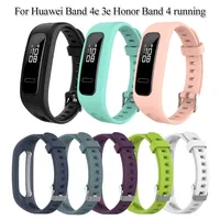 Replacement Strap With Buckles For Huawei Band 4E 3E Honor Band 4 Running Rubber Bracelet For Honor band 5 basketbal Smart Watch