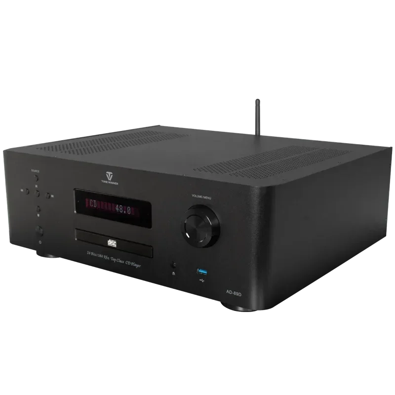 AD-89D 2 Channel Integrated CD Player Decoder Digital Player Power Amplifier BT Wireless APP Control PC Hi-Fi Amp