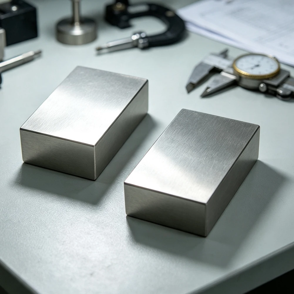 25mm 50mm 75mm Solid Gauge Blocks Hardened Steel No Hole Matched Pair for CNC Machining and Dimensional Verification Tasks