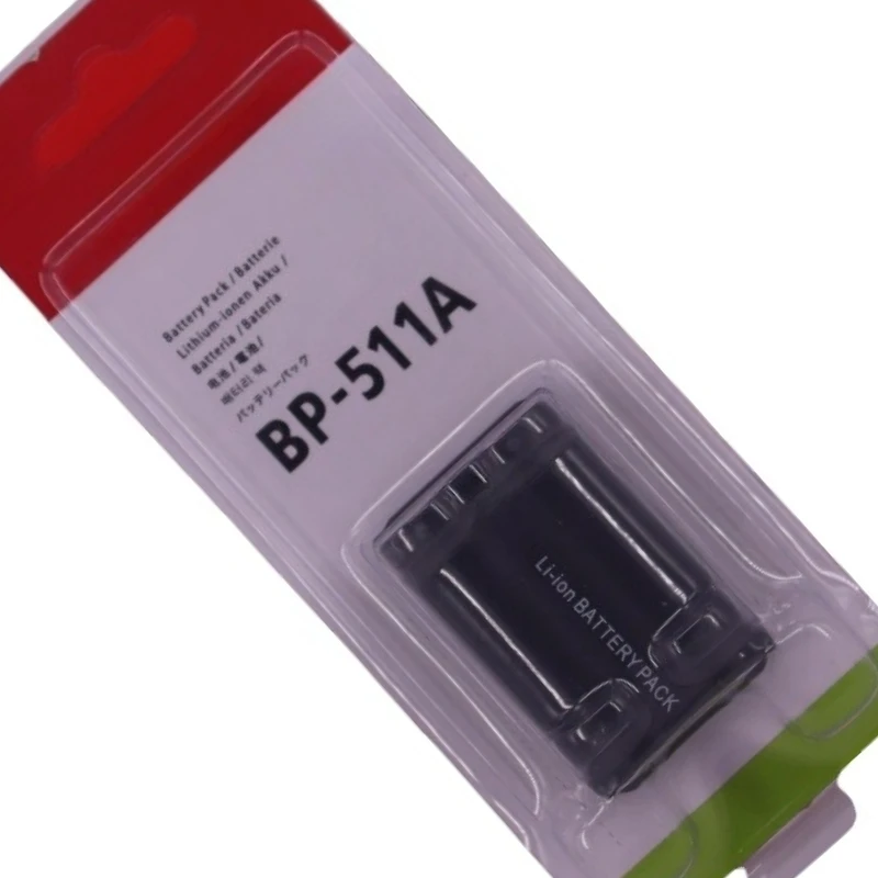 بطارية بديلة 1390 مللي أمبير في الساعة BP-511A لكاميرا Canon EOS 5D 50D 5D Mark II 60D 7D 1D Mark II 300D 400D 450D DSLR كاملة فك تشفير