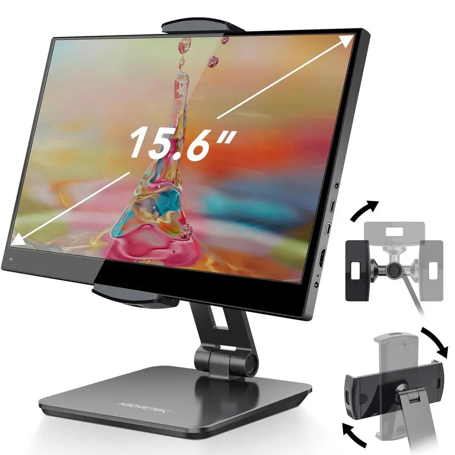 

Business Kiosk Aluminum Tablet iPad Stand, 360 Swivel Tablet amp Phone Holders for Any 415.6 Display Tablets Cell Phones Portabl