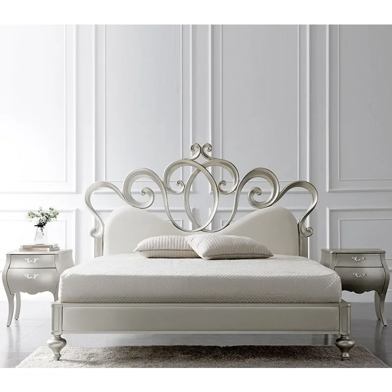 1.8 meters soft bed villa retro bed Internet celebrity wedding bed light luxury simple furniture