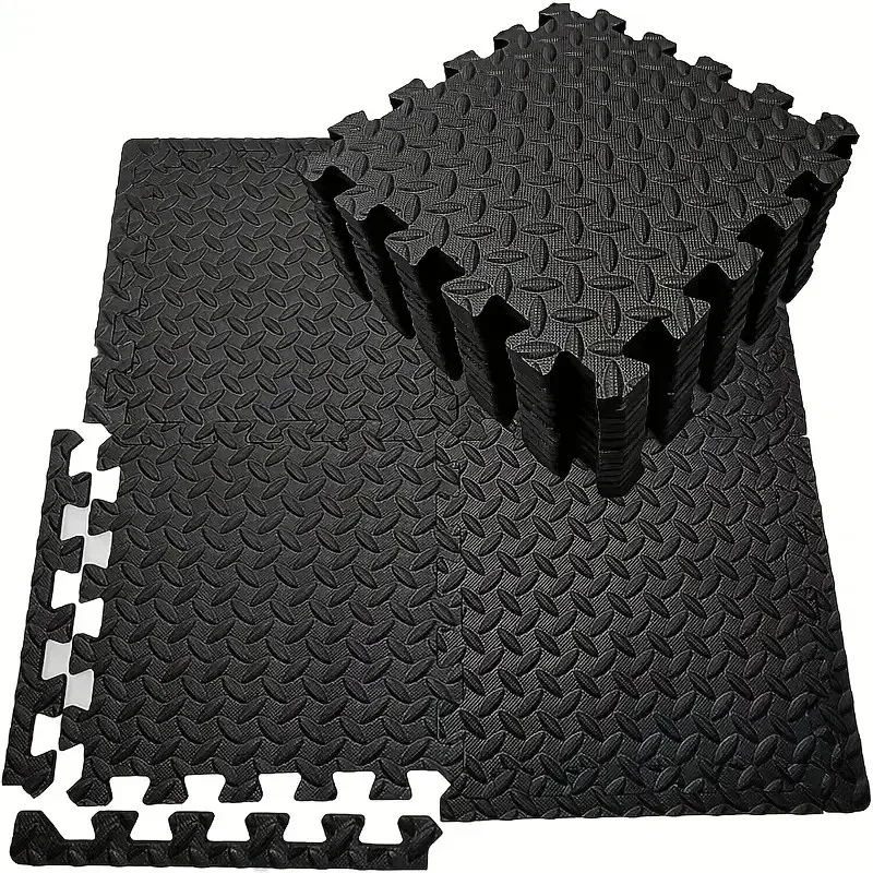 16Pcs Non-slip Waterproof Fitness Mat Shock-absorbing Floor Protection Splicing