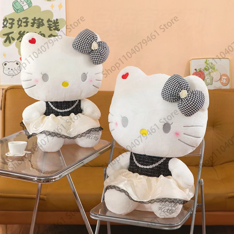 

Плюшевая игрушка Sanrio Hello Kitty 65 см, аниме-кошка, мягкая подушка, милый подарок на день рождения для детей и взрослых, для девочек и подруг