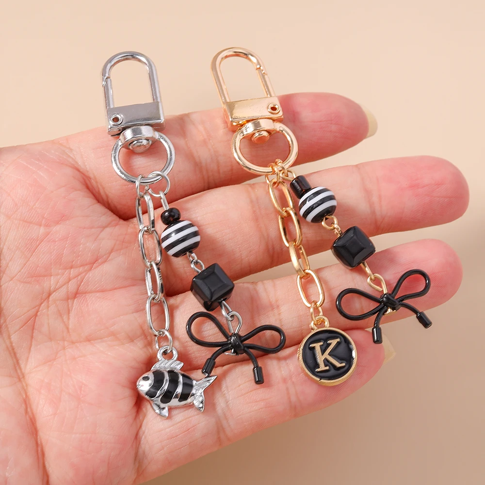 

Aihua Cute Y2K BLack Bowknot Phone Lanyard for Women Girls Keychains Kawaii Backpack Pendant Phone Strap Chain Jewelry Gifts
