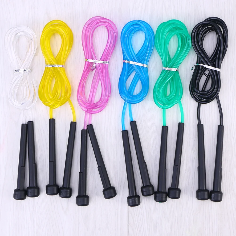 

2Pcs Sports Jump Rope PVC Anti-Winding Adjustable Length PP Handle Non-Slip Durable Comfortable Grip Fitness Exercise
