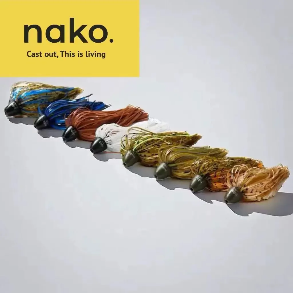 NAKO Texas Tungsten Steel Lead Sinker Road Sub Gel Group Lead Heavy Obstacle Bearded Man Fishing Group Bullet Sinker Counterweig