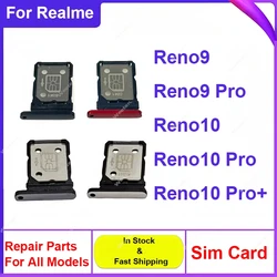 For OPPO Reno 9 10 10 Pro 10 Pro+ Plus 5G SIM Card Tray SIM Card Reader Holder SIM Slot Socket Parts