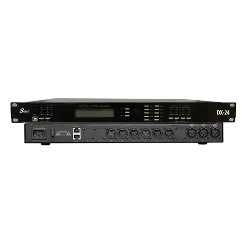 Low Noise DSP Audio Processor 96kHz Stage Bar Live Performance Professional Sound Equipment