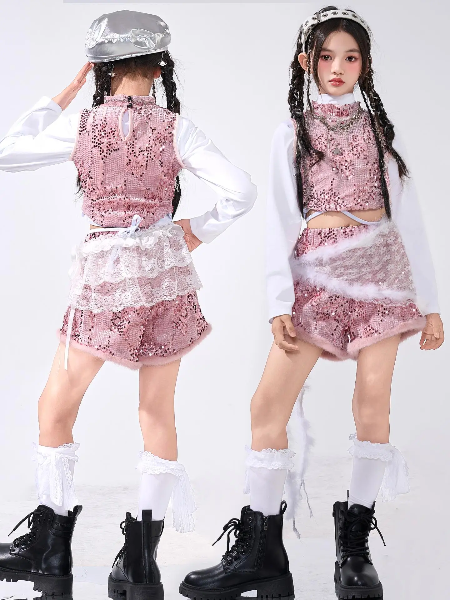 Girls Jazz Dancing Costume Kids Dopamine Dancing Costume Girls Jazz Street Dance Model