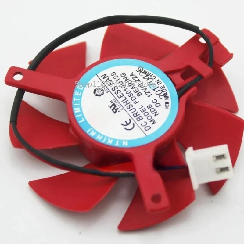 FD5010U12S Brushless Cooling Fan 12V 0.22A 3.9cm Hole Pitch 4.7cm Diameter DC Fan
