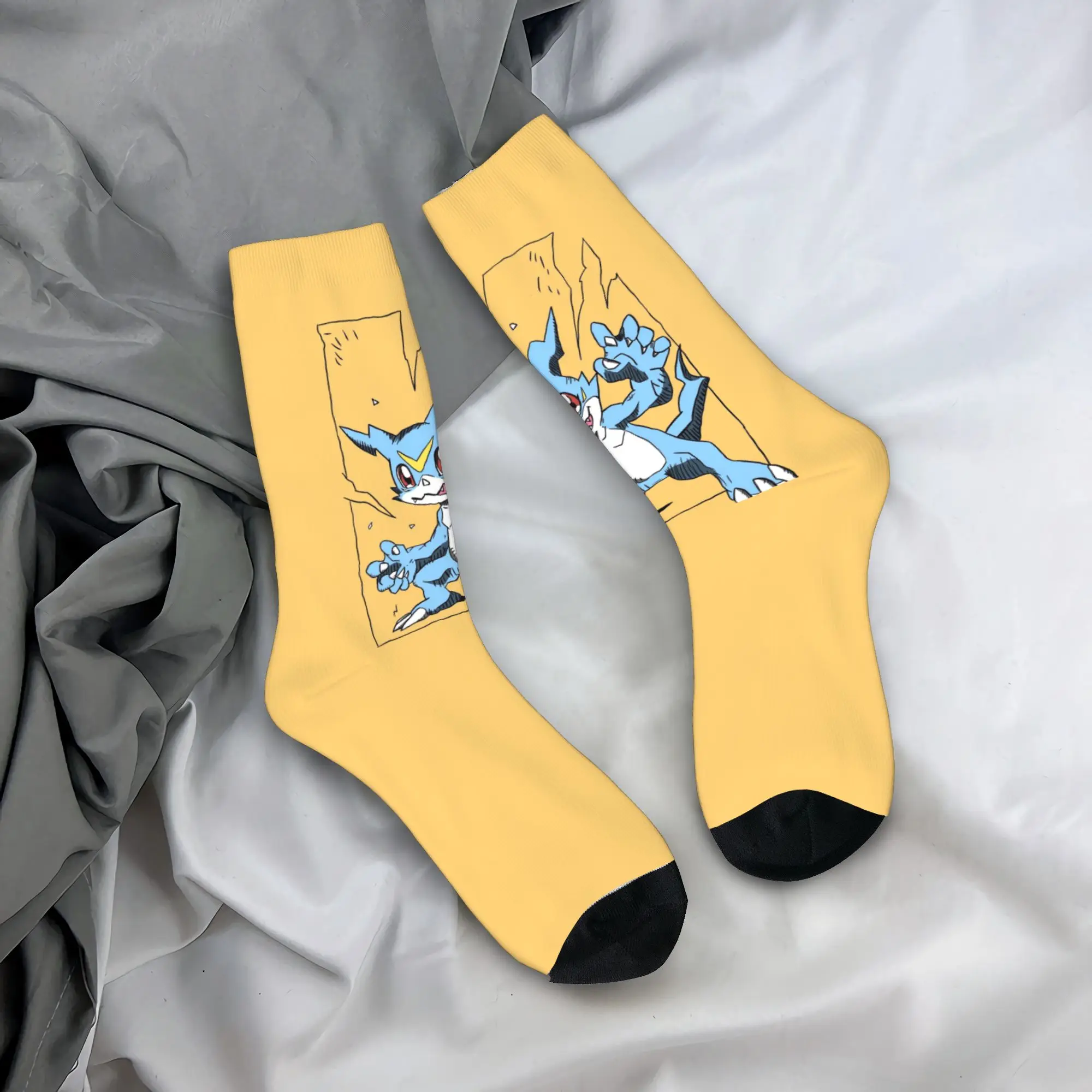 

Носки Custom Digimones Adventure Anime Dress Socks для мужчин и женщин, теплые модные носки средней длины