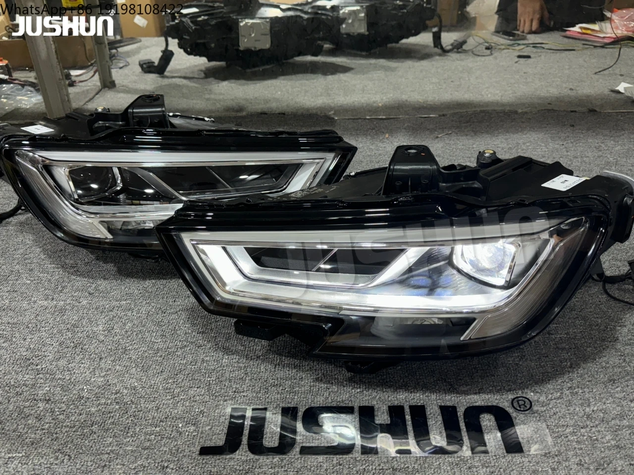 JUSHUN High Quality LED Headlight for Audi A3 2017-2020 Dynamic Signal Front Lights LED Lamp Factory Wholesale