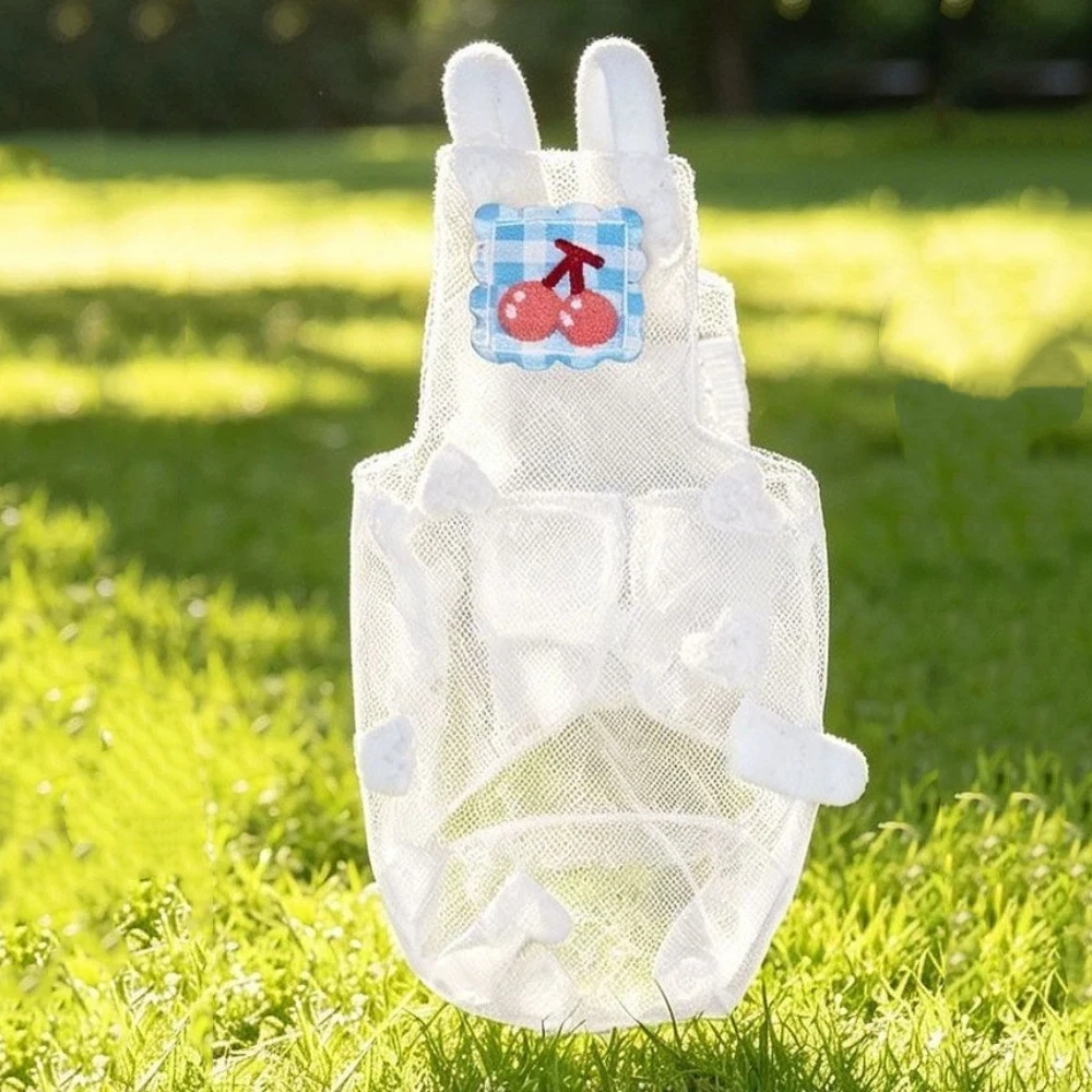Breathable Parrot Flight Suit Adjustable Polka Dot Print Parrot Diaper Anti-Bite Colorful Bird Flying Harness Daily Wear