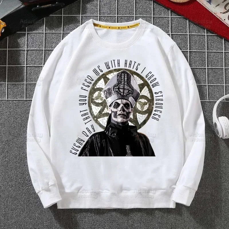 Ghost Band Heavy Metal Music Band Prevalent Sweatshirts Harajuku Streetwear Top Autumn Spring O Neck Pullover Hoody Mens