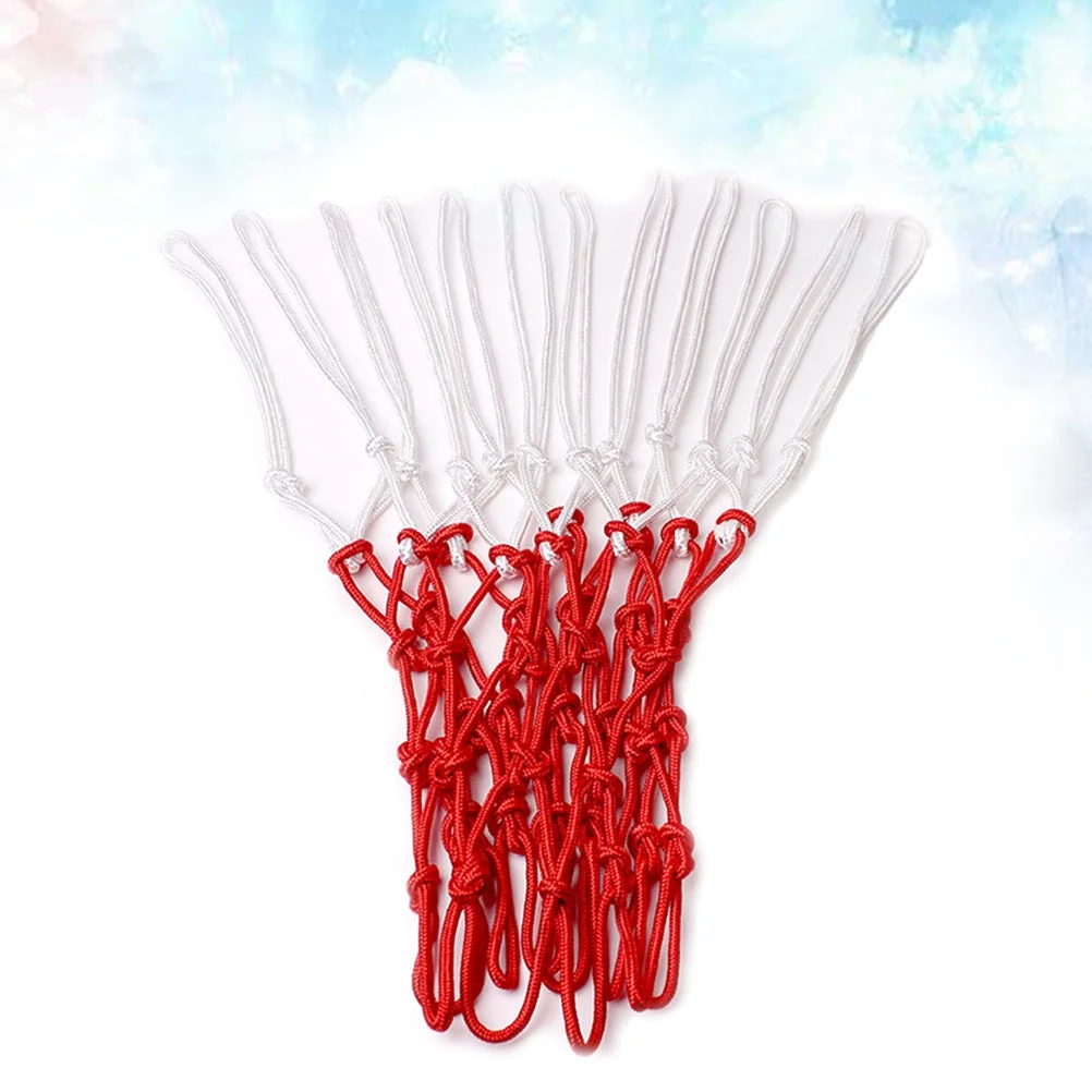 2Pcs Basketball Net High Density Nylon Heavy Duty All Weather Durable Standard Size 12 Loops Easy Install Replacement Basketball