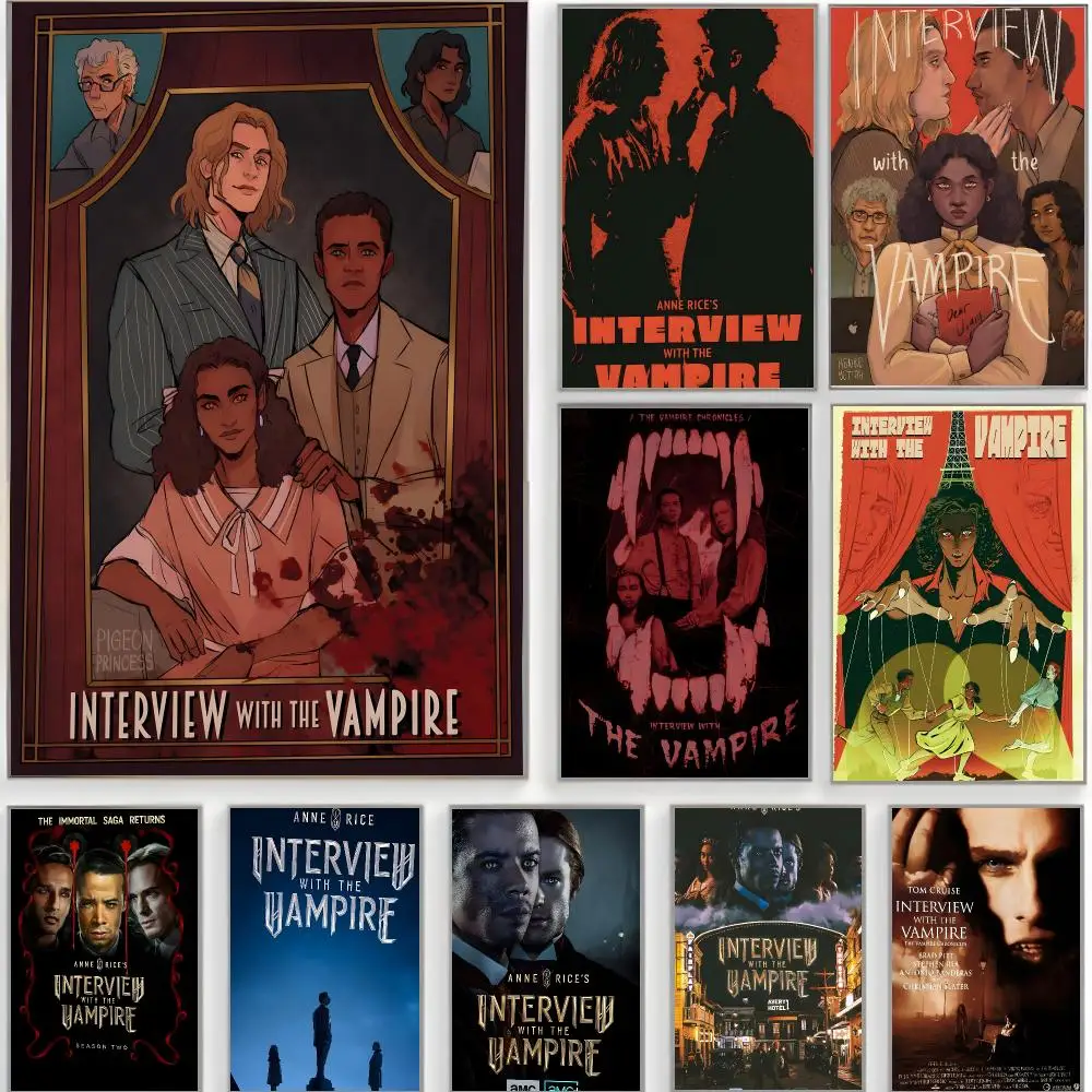 gothic movie i-interview with the vampire Poster Classic Wall Art  Home Decor  Peel and Stick Unframed