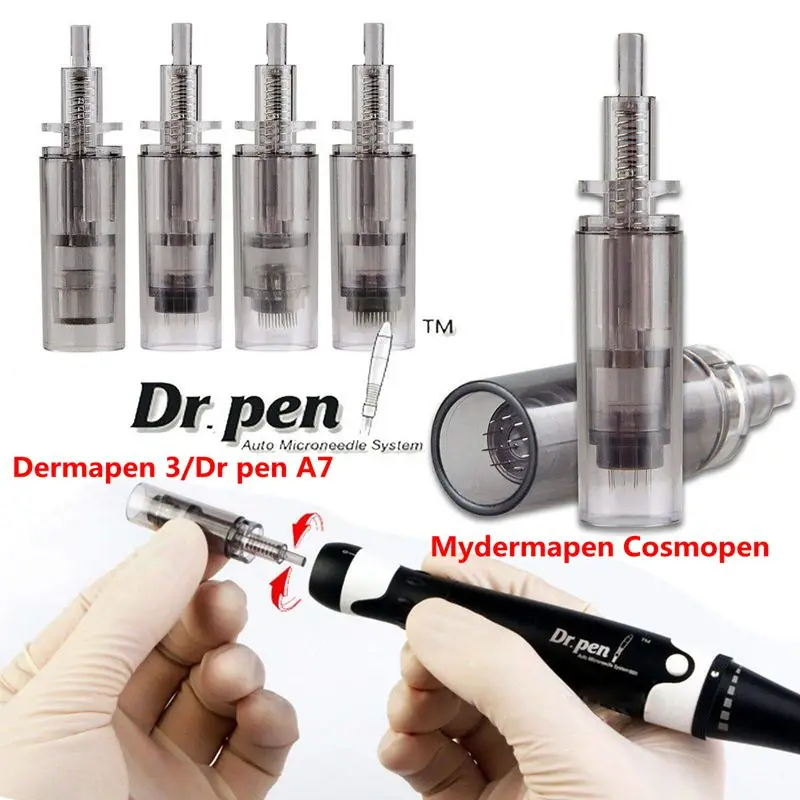 Dr Pen Ultima A7 Cartridges Needles Professional Microneedles Replacement 9/12/36/42 pins cartridge dermapen face skin care