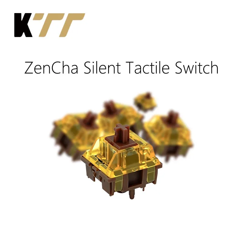 

Gaming Accessories KTT ZenCha Silent Tactile Switch 5Pin Game MUTE Tactile Mechanical Keyboard Switches for AULA F75 AJAZZ AK820