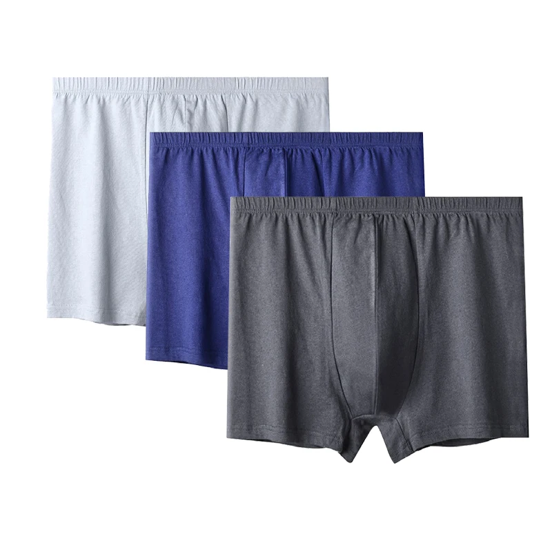 3pcs Man Cotton Boxers Oversize Underwear 6XL 7XL 8XL Large Men\'s Underpants Plus Sizes Male Boxershort Panties