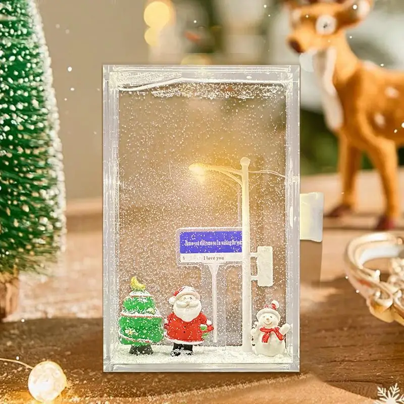 Christmas Art Street Light Snowy Lamp Snowy Night Street Lamp Materials Pack Seasonal Beginners Crafting For christmas new year