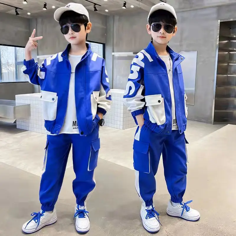 

Baby Suit Spring Autumn Kids Boys Clothing Sets Casual Sport Tops Hoodies Tracksuits Suits Cotton Long Sleeve Children Clothing