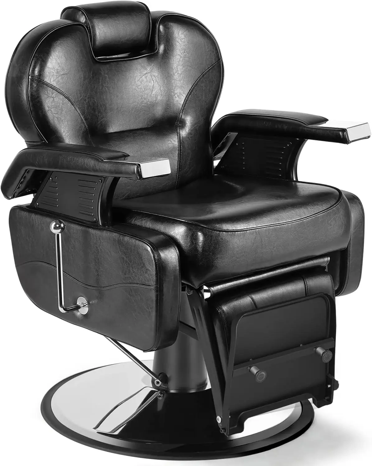 Silla de barbero con Pedal Reversible para artista, sillón reclinable hidráulico para peluquería, estilista, tatuaje