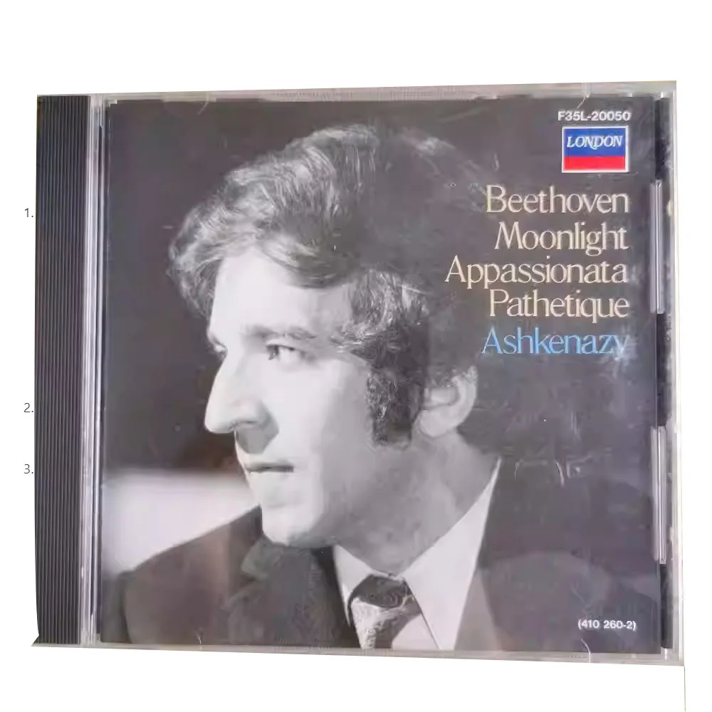 CD: Beethoven – Piano Sonatas – Ashkenazy Release: Número Japonês Via Registros de Londres (catalog No. F35L-20050) dominado digitalmente