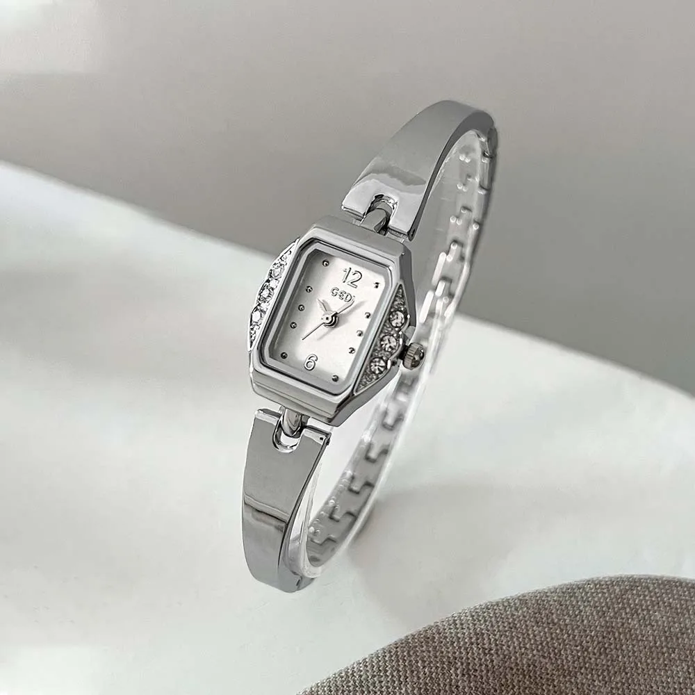 

GEDI женские кварцевые часы с бриллиантами, винтажный браслет из сплава, роскошные водонепроницаемые женские наручные часы, платье, подарки, новинка