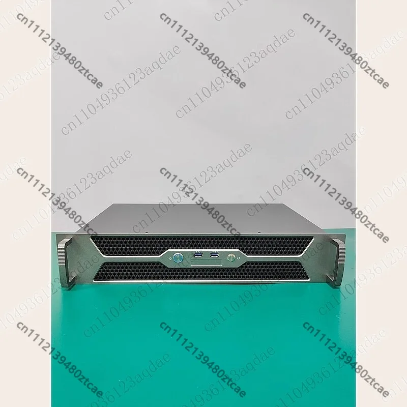 2U Industrial Control Chassis, 250mm Deep Short Aluminum Alloy Panel, ITX Motherboard USB3.0 Rack Server Case