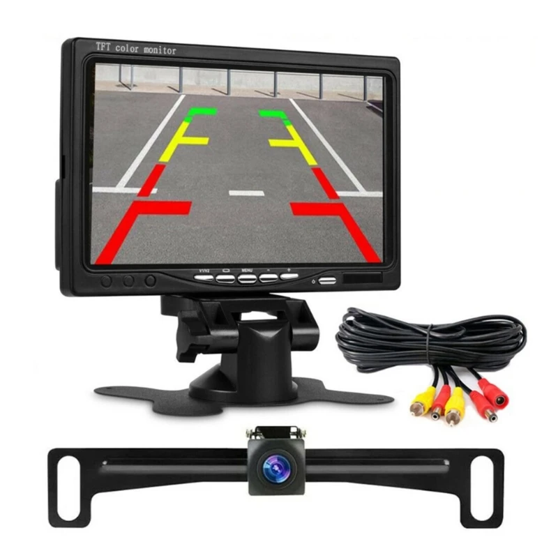 

Backup Camera Wireless Car Rear View Parking System Night for Vision + 7" Monito