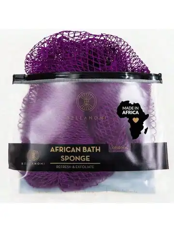 African Exfoliating Net Sponge, Authentic, Ly Sourced From Nigeria, 45 Inches Long, Back Scrubber For Daily Use (Indigo),2327502