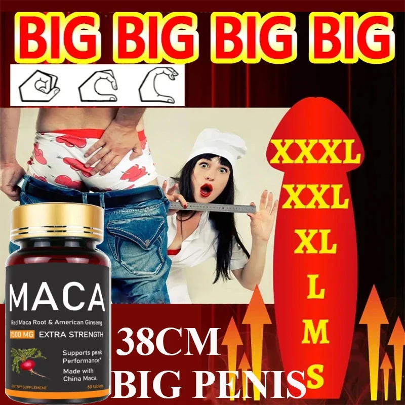 Maca Pill, increase size, hardness, improve strength, thicken, relieve fatigue, natural, maca, ginseng.