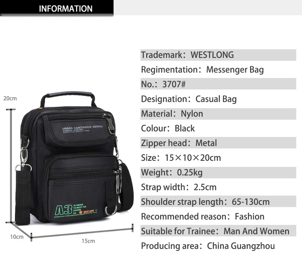 Sports  Men Messenger Nylon Bag Outdoor Multifunction Travel Bags Waterproof Phone Shoulder 2024 New Crossbody Pockets Sac bolso