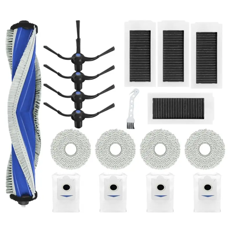 

A50F-For Ecovacs DEEBOT X5 Pro/ X5 MAX/X5 Robotic Vacuum Cleaner Accessories Roller Side Brush HEPA Filter Mop Cloth Dust Bag