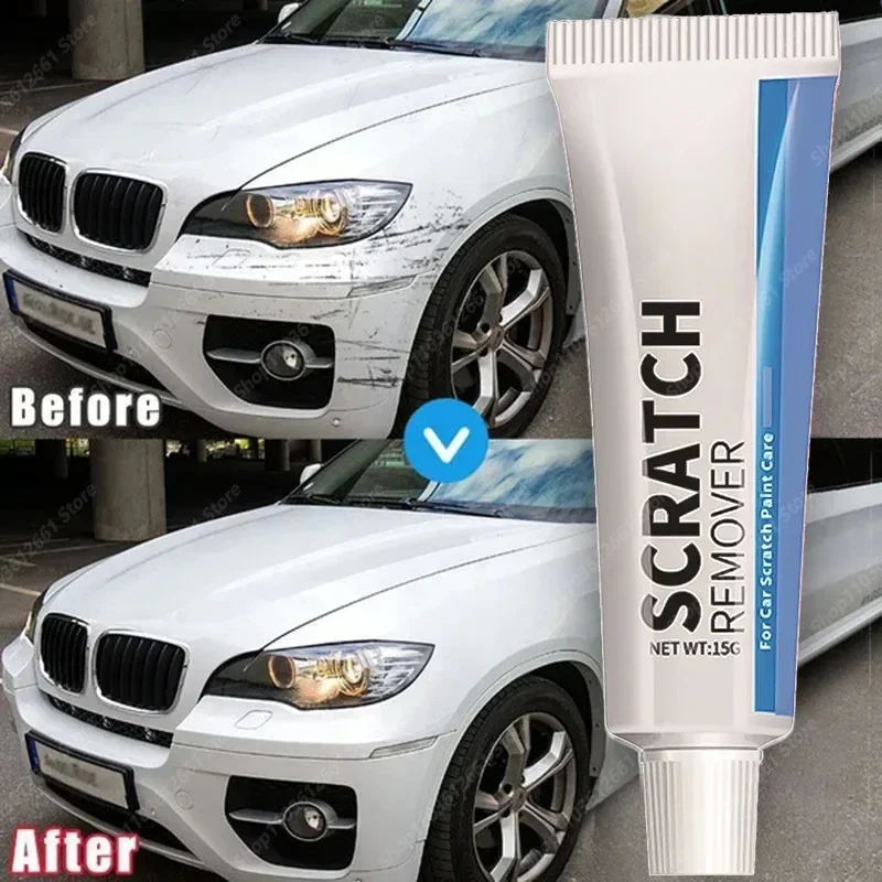 Car Scratch Remover Pasta de polimento com esponja, Smooth Paint Care, Corpo do carro, Remove Scratch Repair, Paint Broken