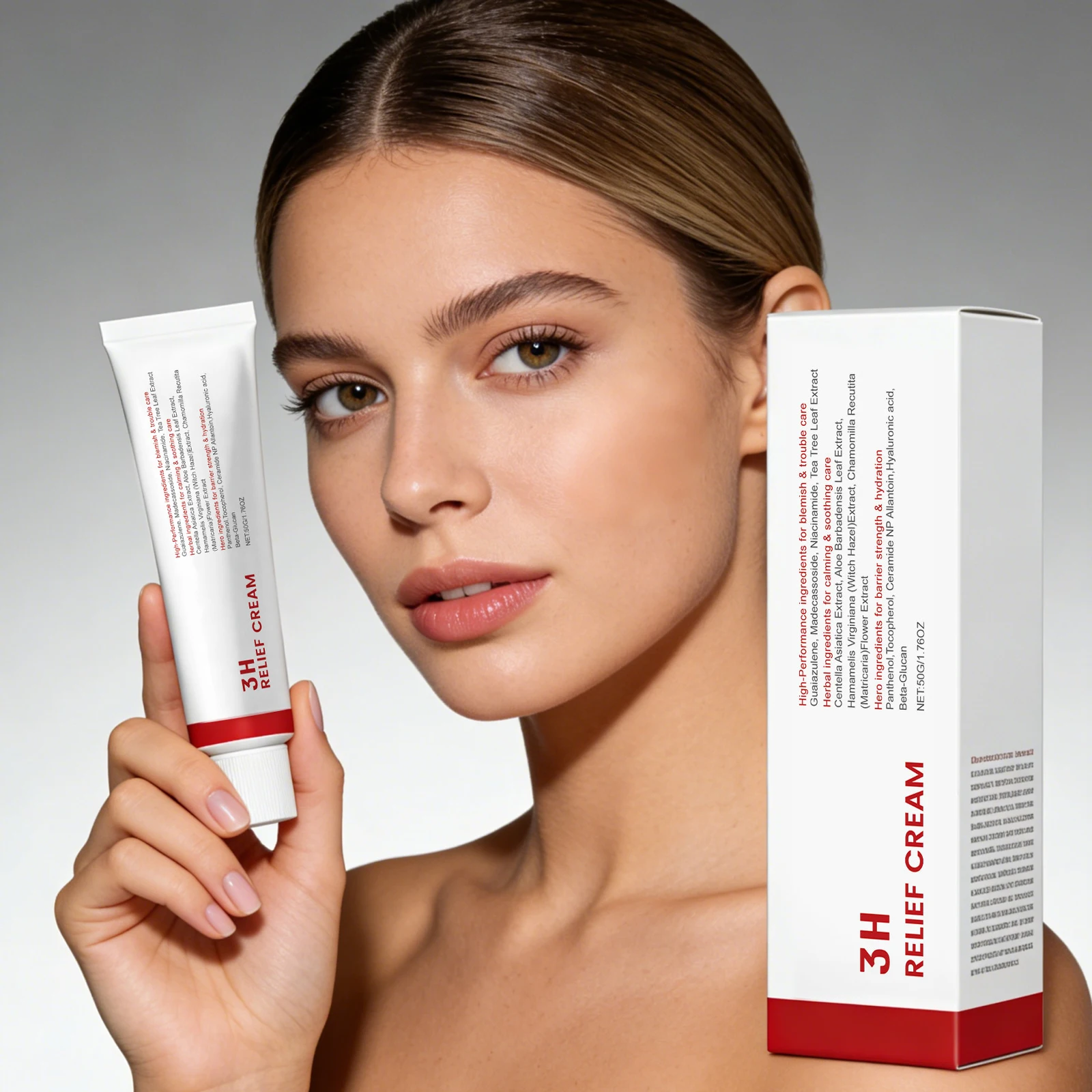 Centella Nicotinamide Skin Cream Strengthen Skin Barrier Moisturize Dry Skin Calm Sensitivity Smooth Fine Lines Skin Care Creams