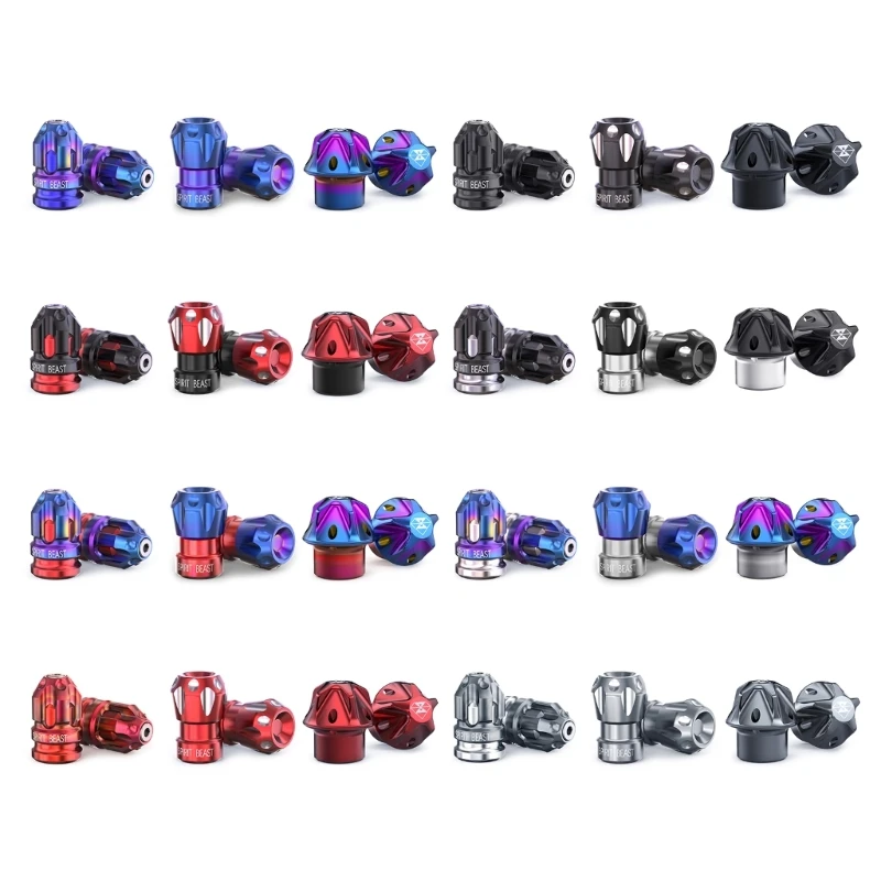 U90C 2Pcs Metal Motorcycles Tyre Tire Wheel Valves Stem Cap Dust Cover Stem Air Cap Motorcycles Airtight Stem Air Valves