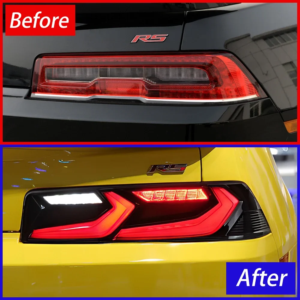 Car Taillights Assembly For Chevrolet Camaro 2014-2020 Auto Rear Back Lamps Upgrade LED Highlight Blink Tail Lamps Accessories