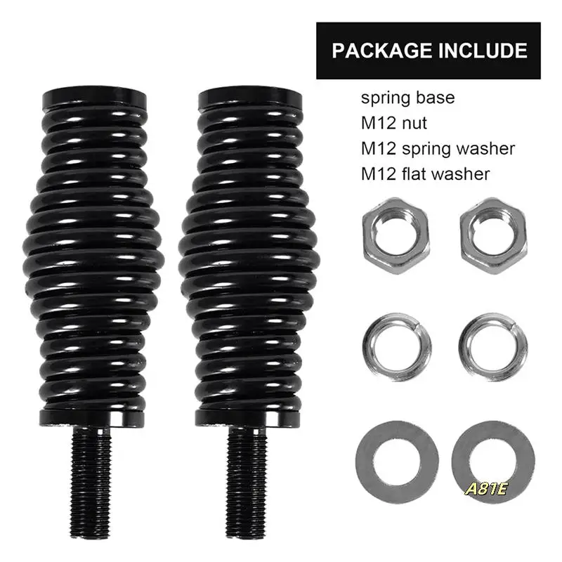 

4PCS M12 Heavy-Duty Antenna Spring Mount 1/2 Inch Spring Mount CB Antenna Spring Mount For Trucks Car RZR UTV Can Am ATV
