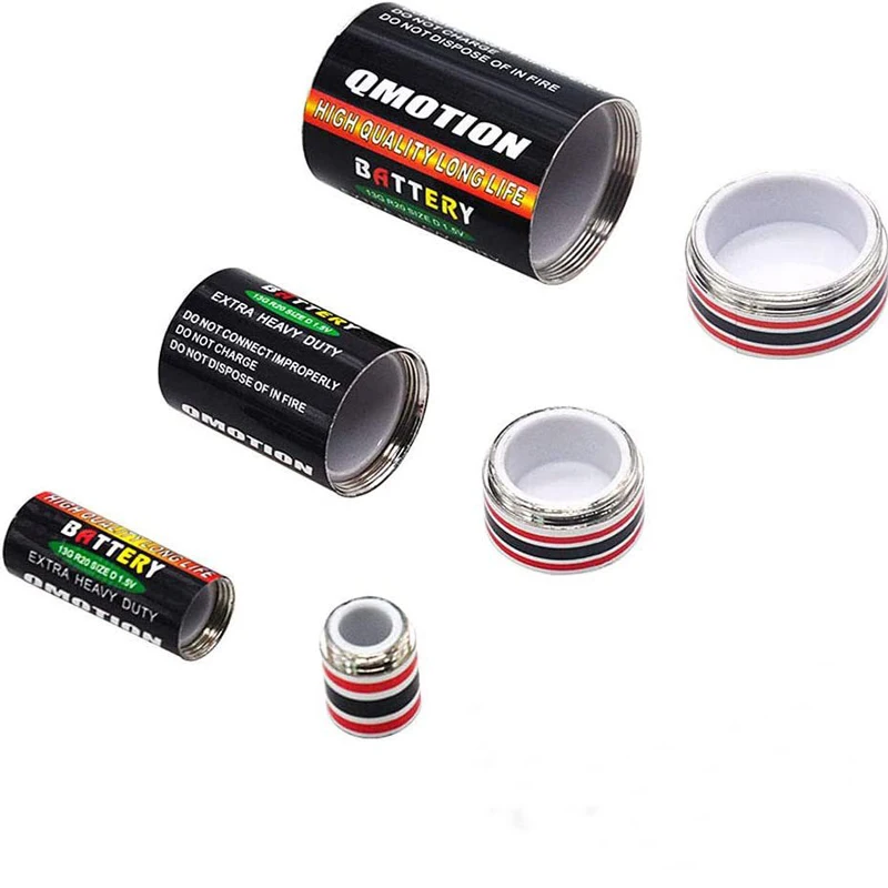 Battery Diversion Safe Hidden Secret Compartment Stash Case Discreet to Hide and Store Money, Bill or Other Valuables