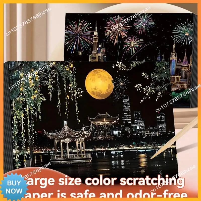 A10R Handmade Accessories Adults Scratching Drawing Decompression Tool Toy Scraping Painting Birthday Gift DIY Craft