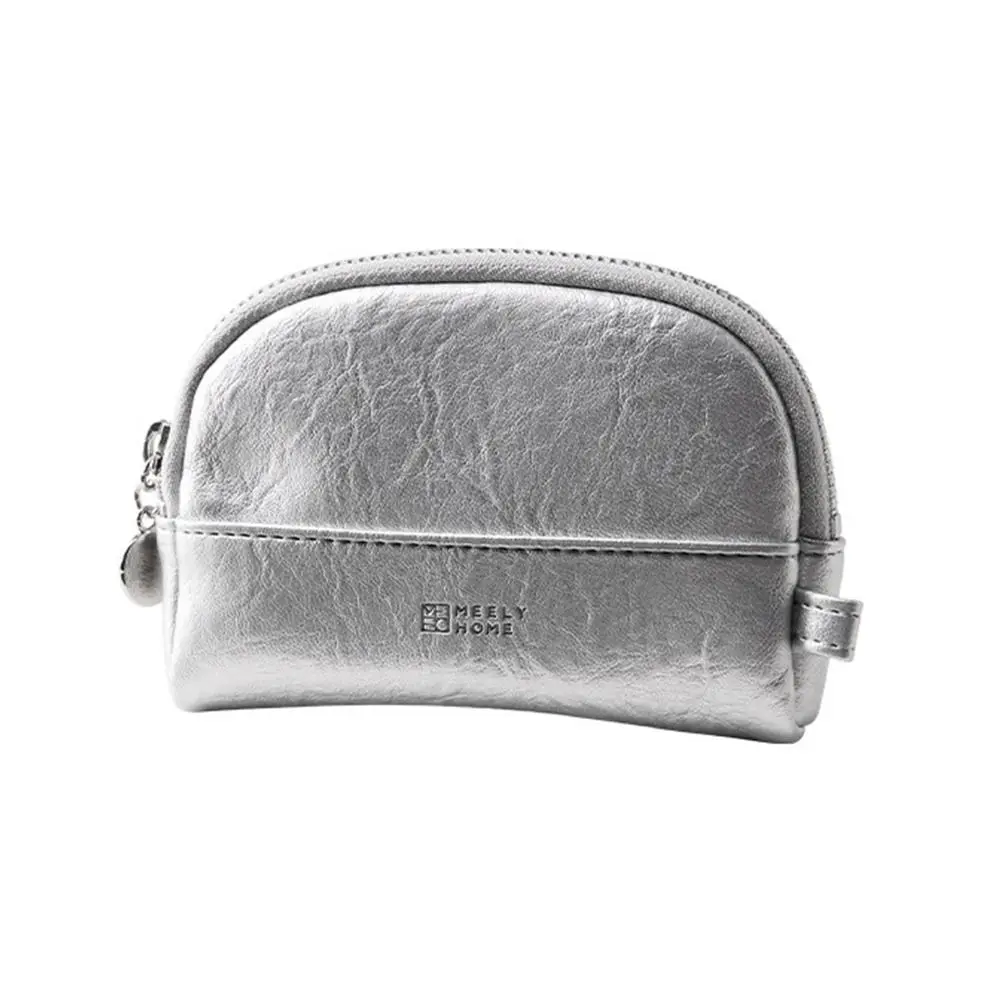 Monedero de cuero PU Retro, bolsa multifuncional para tarjetas con cremallera, bolsa de almacenamiento de llaves