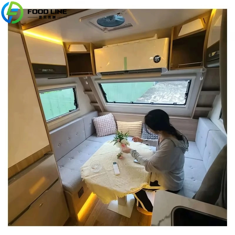 

Customized Factory direct sales cost-effective RV Small camper Camping trailer RV