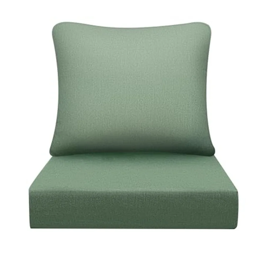 

Waterproof Outdoor Seat Cushion 24"x 24" 30D High Density Foam Patio Chair Cushions with Non-Slip Backing Patio Cushions for Pa