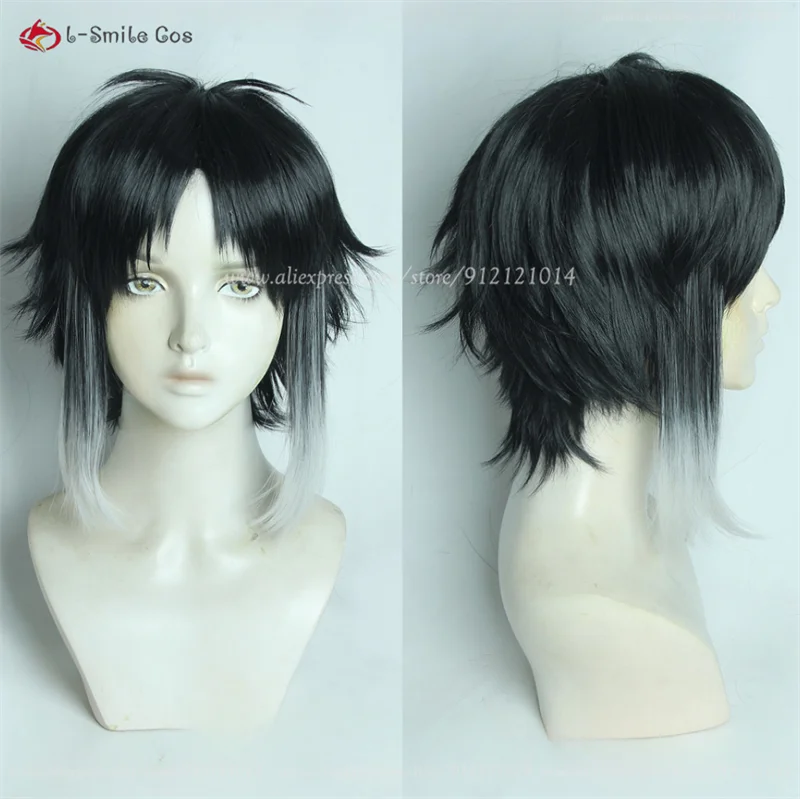 

Ryunosuke Akutagawa Косплей Парик Черный Серый Белый Короткие Парики Косплей Аниме Косплей Парик Термостойкие Синтетические Волосы + Кепка Для Парика
