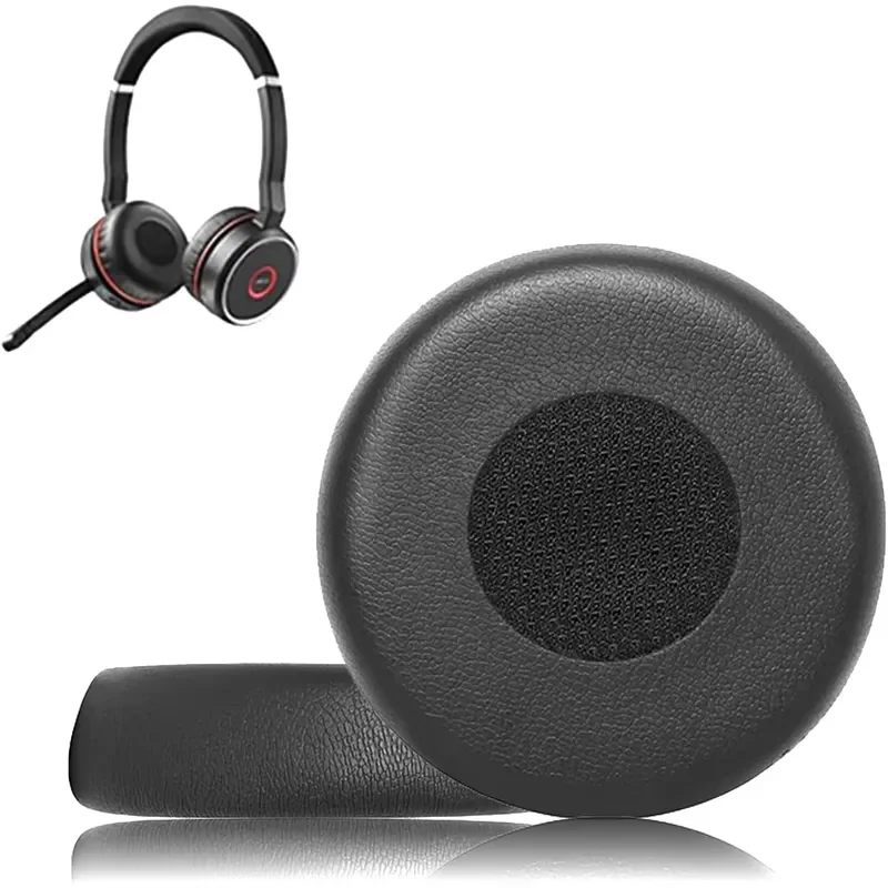 Coussinets d'oreille de remplacement compatibles avec les casques Jabra Evolve 75, 75+ et 75 UC / 75 MS