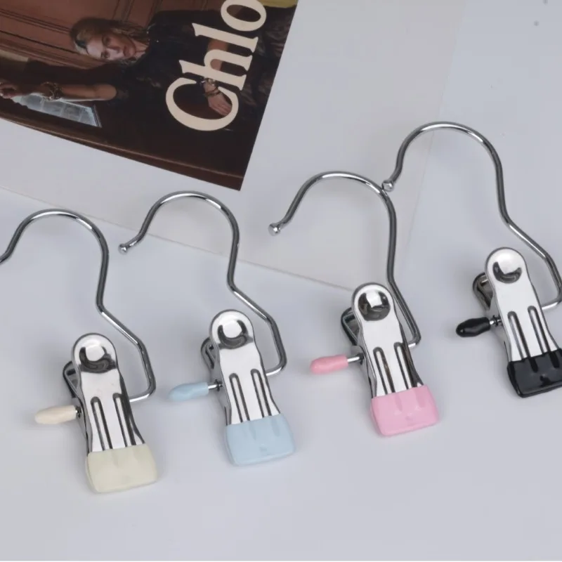 Multifunctional 3-word Clip Hook Clip Dipped Plastic Sock Pants Clip Pants Socks Powerful Belt Hook Clip Clothes Drying Clip