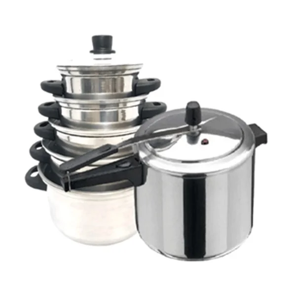 5 Pieces Cooker Set Kit + 4,5 L Polished Pressure Cooker