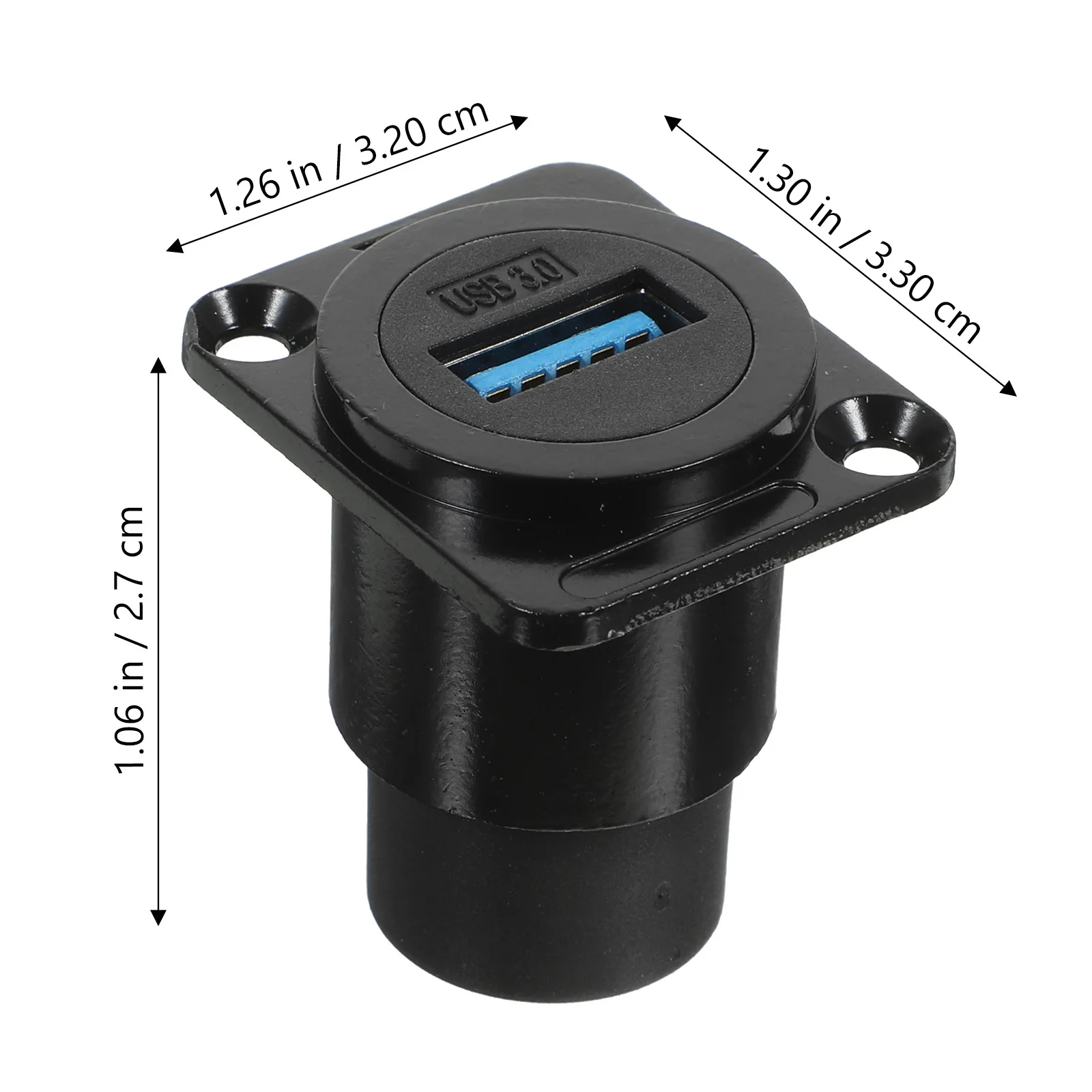موصل USB USB 3.0 لوحة جبل المقرنة البرونزية مطلي IP67 مقاوم للماء فلوش محول تركيب البيانات تمديد كابل المرور